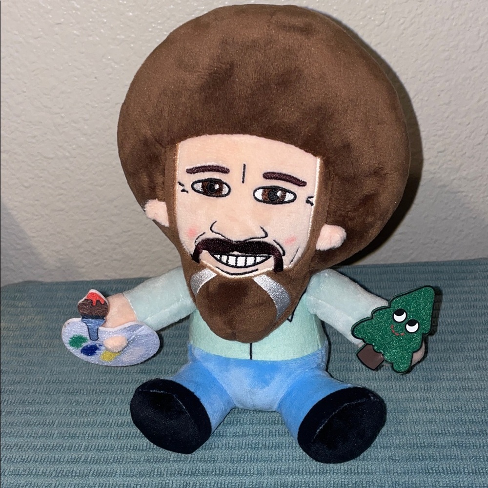 Kidrobot Phunny Bob Ross Plush Stuffed Toy